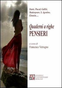 Quaderni a righe. Pensieri - copertina