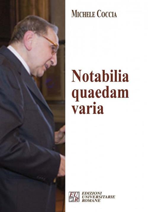 Notabilia quaedam varia - Michele Coccia - copertina