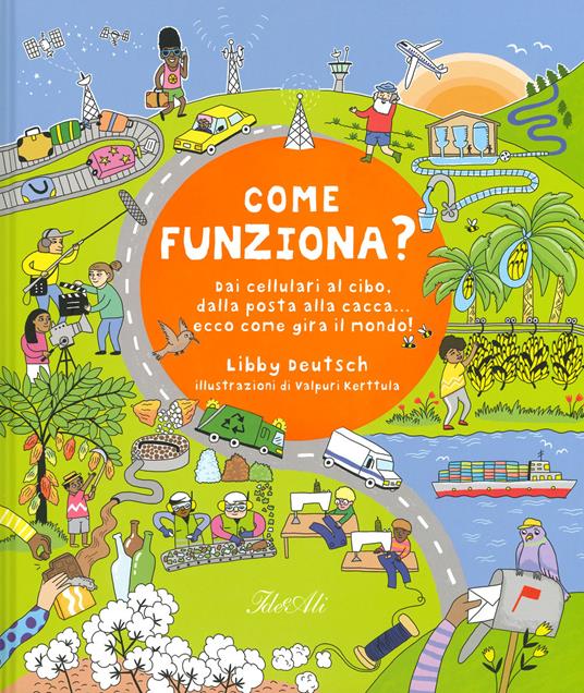 Come funziona? Dai cellulari al cibo, dalla posta alla cacca... ecco come gira il mondo! - Libby Deutsch - copertina