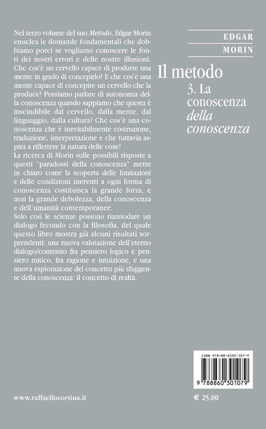 Il metodo. Vol. 3: La conoscenza della conoscenza - Edgar Morin - 2