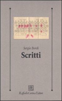 Scritti - Sergio Bordi - copertina