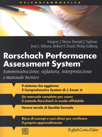 Rorschach performance assessment system. Somministrazione, siglatura, interpretazione e manuale tecnico - copertina