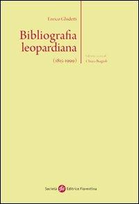 Bibliografia leopardiana (1815-1999) - Enrico Ghidetti - copertina