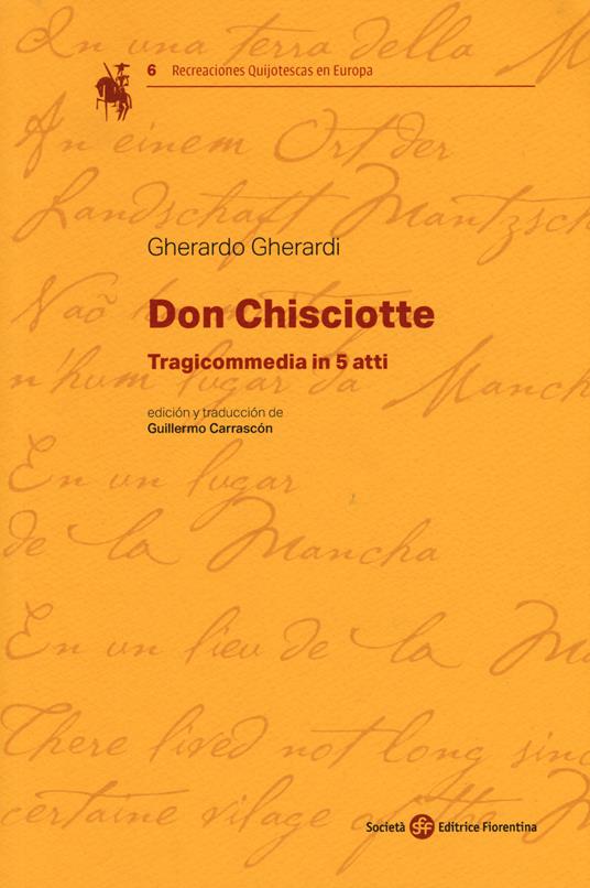 Don Chisciotte. Tragicommedia in 5 atti - Gherardo Gherardi - copertina