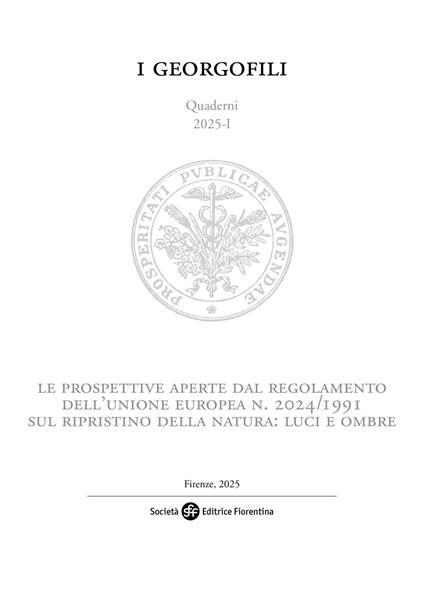 Le prospettive aperte dal regolamento dell'Unione europea n. 2024/1991 sul ripristino della natura: luci e ombre - copertina