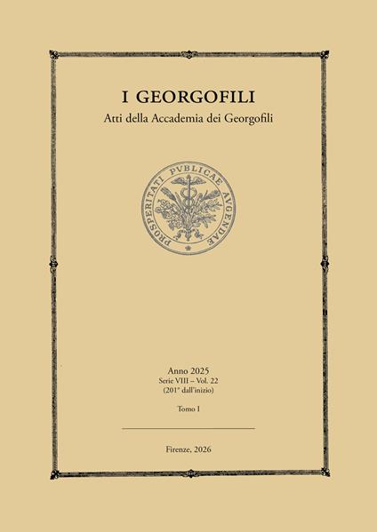 I Georgofili. Atti dell'Accademia dei Georgofili - copertina