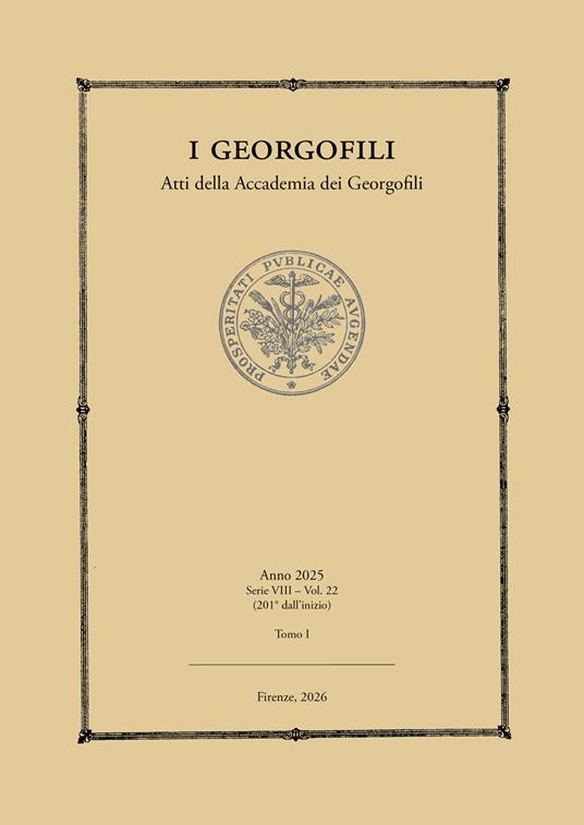 I Georgofili. Atti dell'Accademia dei Georgofili - copertina