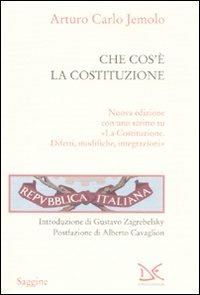 Che cos'è la Costituzione - Arturo Carlo Jemolo - copertina