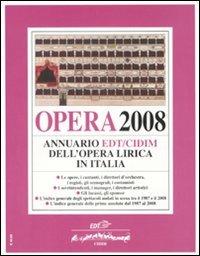 Opera 2008. Annuario dell'opera lirica in Italia - copertina