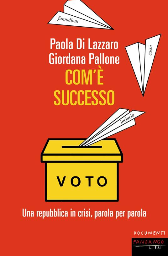 Com'è successo. Una repubblica in crisi, parola per parola - Paola Di Lazzaro,Giordana Pallone - copertina
