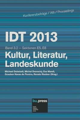 IDT 2013. Kultur, Literatur, Landeskunde. Vol. 3\1 - copertina