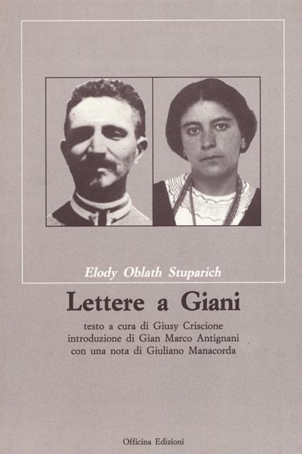 Lettere a Giani - Elody Oblath Stuparich - copertina