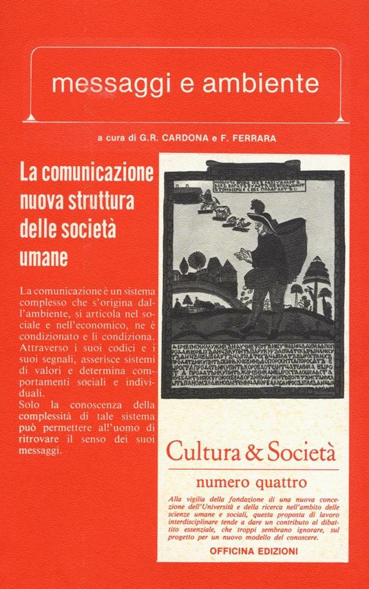 Messaggi e ambiente - Cadorna,Fernando Ferrara - copertina