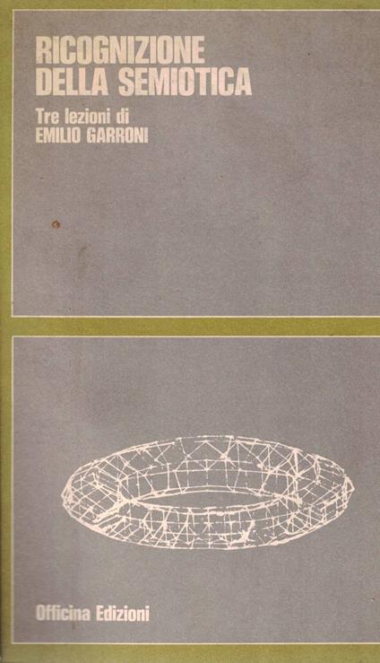 Ricognizione della semiotica - Emilio Garroni - copertina