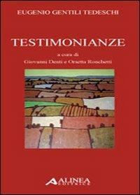 Eugenio Gentili Tedeschi. Testimonianze - copertina