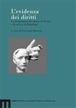 L' evidenza dei diritti. La déclaration des droits di Sieyès e la critica di Bentham