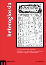 Heteroglossia. Quaderni della Sezione linguistica del Dipartimento di studi su mutamento sociale, istituzioni giuridiche e comunicazioni