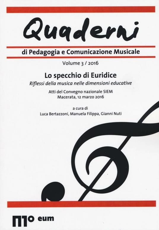 Quaderni di pedagogia e comunicazione musicale (2016). Vol. 3 - copertina