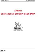 Annali di ricerche e studi di geografia. Nuova serie (2016)