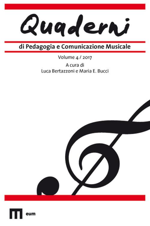 Quaderni di pedagogia e comunicazione musicale (2017). Vol. 4 - copertina
