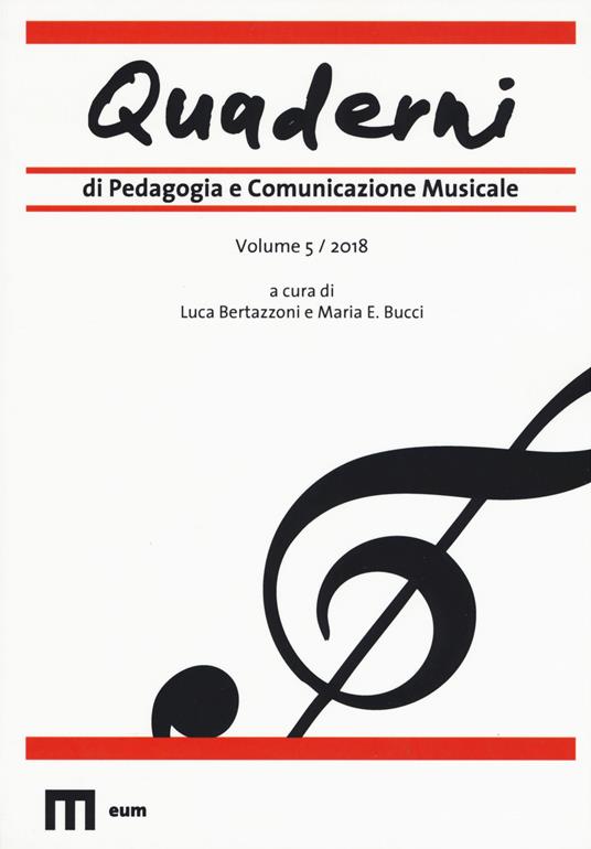 Quaderni di pedagogia e comunicazione musicale (2018). Vol. 5 - copertina