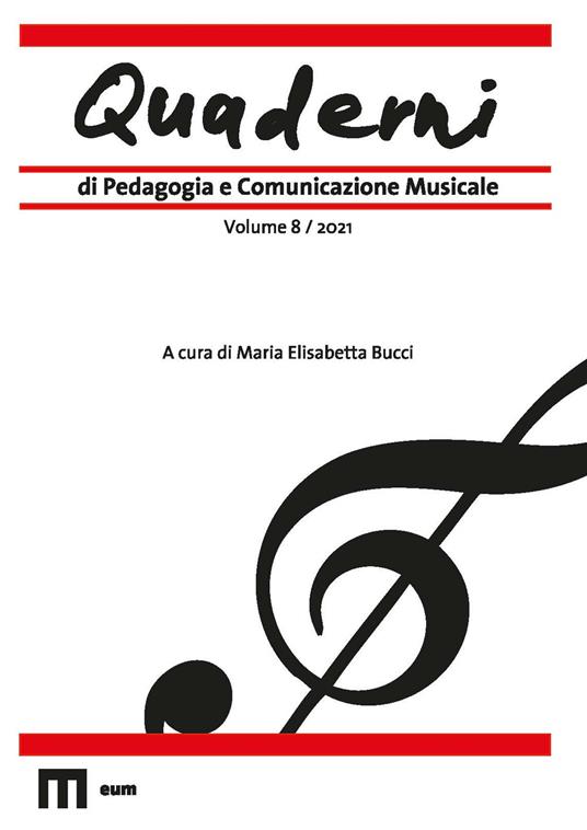 Quaderni di pedagogia e comunicazione musicale (2021). Vol. 8 - copertina