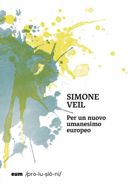 Per un nuovo umanesimo europeo - Simone Veil - copertina