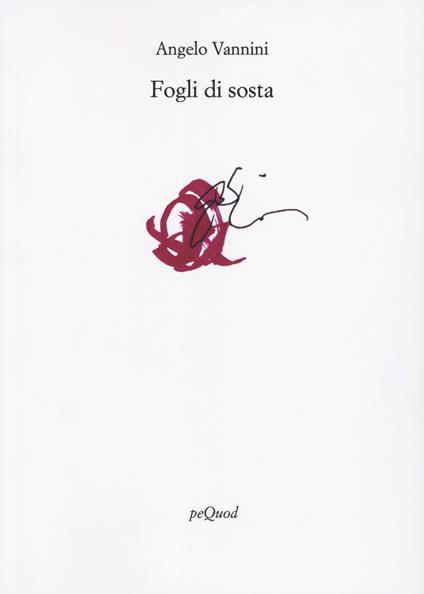 Fogli di sosta - Angelo Vannini - copertina