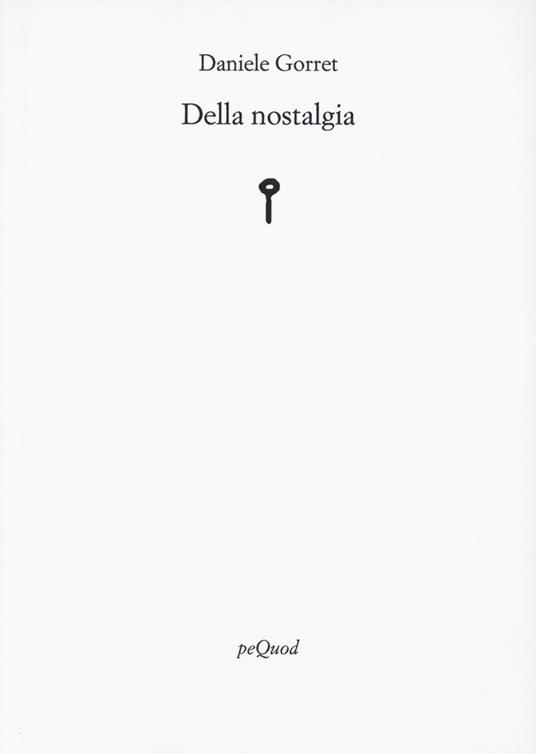 Della nostalgia - Daniele Gorret - copertina