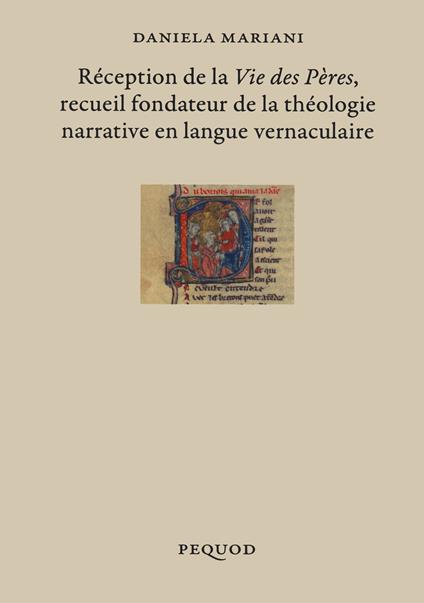 Réception de la «Vie des Pères» recueil fondateur de la théologie narrative en langue vernaculaire - Daniela Mariani - copertina