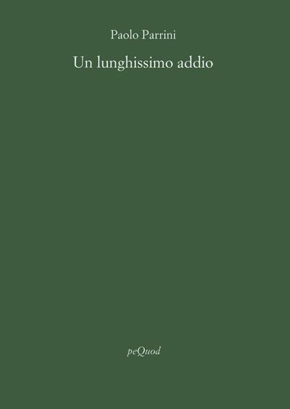 Un lunghissimo addio - Paolo Parrini - copertina