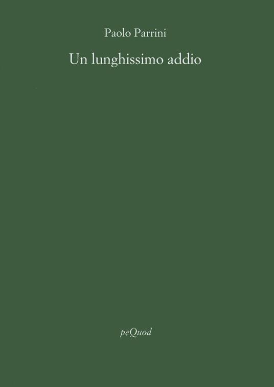 Un lunghissimo addio - Paolo Parrini - copertina