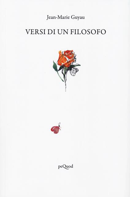 Versi di un filosofo - Jean-Marie Guyau - copertina