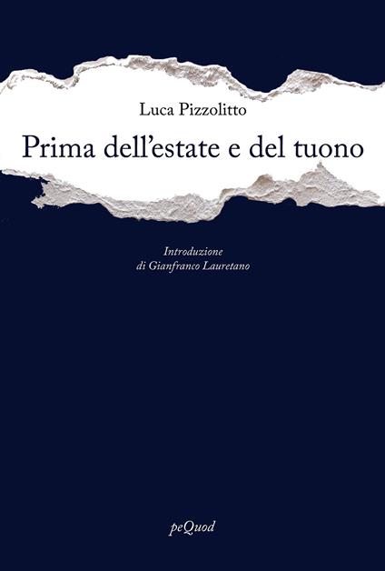 Prima dell'estate e del tuono - Luca Pizzolitto - copertina