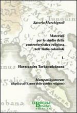 Materiali per lo studio della controvertistica religiosa nell'India coloniale. Vol. 1