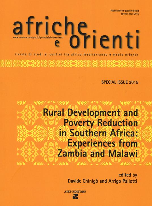 Afriche e Orienti (2015). Vol. 1: Rural development and poverty reduction in Southern Africa - copertina