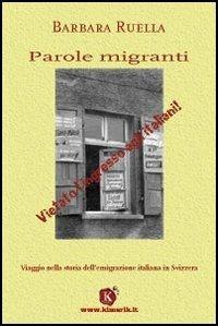 Parole migranti - Barbara Ruella - copertina