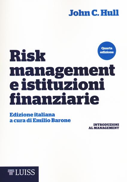 Risk management e istituzioni finanziarie - John C. Hull - copertina