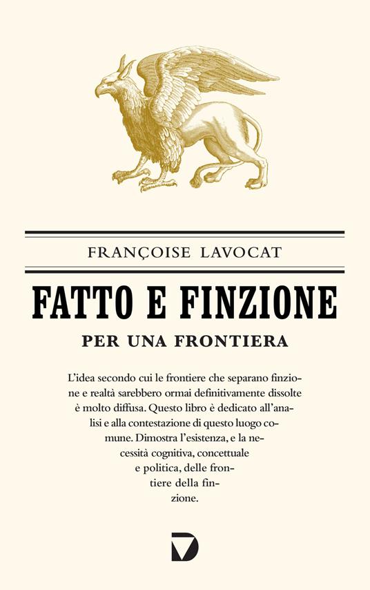 Fatto e finzione. Per una frontiera - Francoise Lavocat - copertina