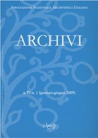 Archivi. Gennaio-giugno 2007 - copertina