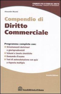 Compendio di diritto commerciale - Alessandro Moretti - copertina