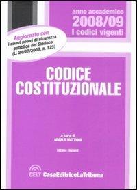 Codice costituzionale - copertina