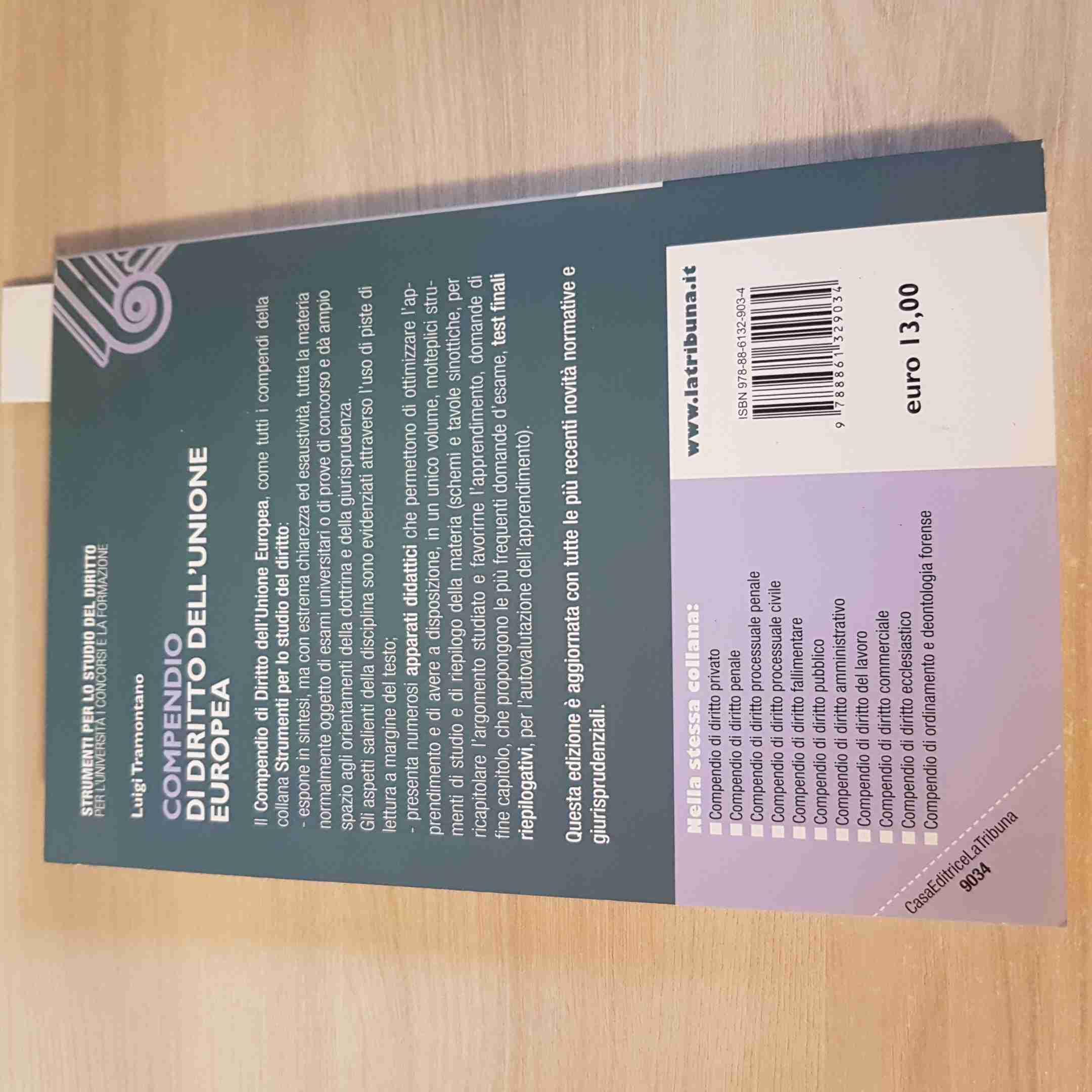 Compendio di diritto dell'Unione Europea
