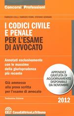 I codici civile e penale per l'esame di avvocato