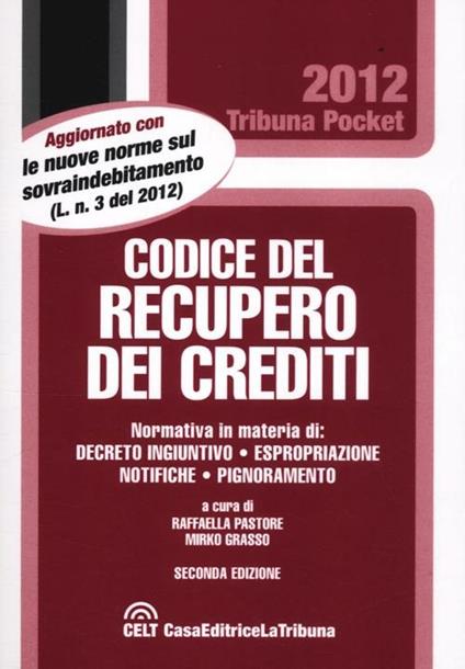 Codice del recupero dei crediti - copertina