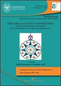 Percorsi di studio universitari. Crediti raggiunti, passaggi ad altri corsi di laurea ed abbandoni - copertina