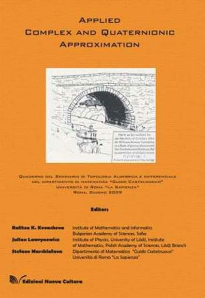 Applied complex and quaternionic approximation - Ralitza K. Kovacheva,Julian Lawrynowicz,Stefano Marchiafava - copertina