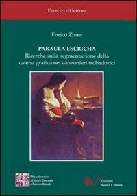 Paraula escricha - Enrico Zimei - copertina