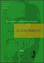 Il contributo (2010). Vol. 3