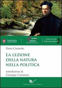 La lezione della natura nella politica - Pietro Ciaravolo - copertina
